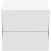 Meuble suspendu Conca 60cm 2 tiroirs Blanc mat - Ideal Standard Réf. T4321Y1