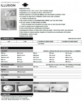 Meuble suspendu Illusion 100cm 2 tiroirs Placage  au choix + plan bois ou solid Decor + vasque semi-encastrée - DECOTEC Réf. 181
