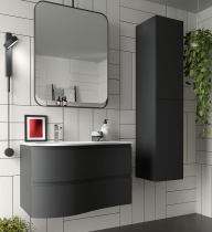 Meuble suspendu MAM 90cm 2 tiroirs droite Black velvet - SALGAR Réf. 113798