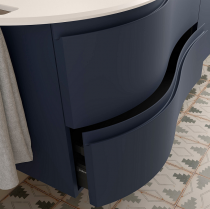 Meuble suspendu MAM 90cm 2 tiroirs droite Blue Night - SALGAR Réf. 113802
