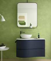 Meuble suspendu MAM 90cm 2 tiroirs droite Blue Night - SALGAR Réf. 113802