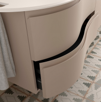 Meuble suspendu MAM 90cm 2 tiroirs droite Macchiato - SALGAR Réf. 113800