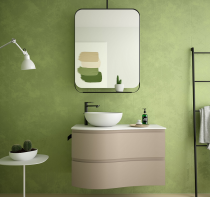 Meuble suspendu MAM 90cm 2 tiroirs droite Macchiato - SALGAR Réf. 113800