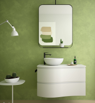 Meuble suspendu MAM 90cm 2 tiroirs droite White cotton - SALGAR Réf. 113797