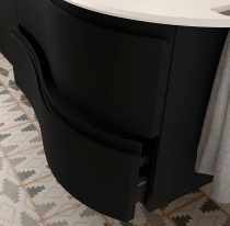 Meuble suspendu MAM 90cm 2 tiroirs gauche Black Velvet - SALGAR Réf. 113805
