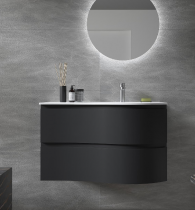 Meuble suspendu MAM 90cm 2 tiroirs gauche Black Velvet - SALGAR Réf. 113805