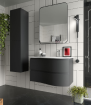 Meuble suspendu MAM 90cm 2 tiroirs gauche Black Velvet - SALGAR Réf. 113805