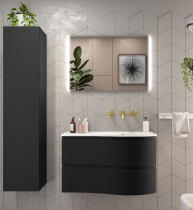 Meuble suspendu MAM 90cm 2 tiroirs gauche Black Velvet - SALGAR Réf. 113805