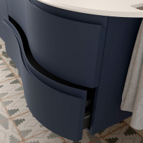 Meuble suspendu MAM 90cm 2 tiroirs gauche Blue Night - SALGAR Réf. 113809