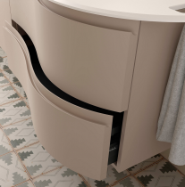 Meuble suspendu MAM 90cm 2 tiroirs gauche Macchiato - SALGAR Réf. 113807