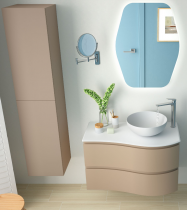 Meuble suspendu MAM 90cm 2 tiroirs gauche Macchiato - SALGAR Réf. 113807