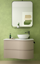 Meuble suspendu MAM 90cm 2 tiroirs gauche Macchiato - SALGAR Réf. 113807