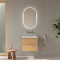 Meuble suspendu Mara 60cm 2 tiroirs  Chêne européen - SALGAR Réf. 114002