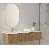 Meuble suspendu Stratège 140cm 1 tiroir Chêne massif - O\'DESIGN Réf. CAISSTRAT1380