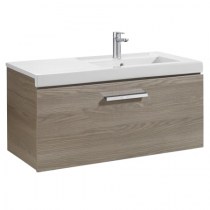 Meuble Unik Prisma 90cm 1 tiroir Frêne + lavabo à droite - ROCA Réf. A855947321