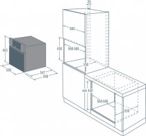 Micro-ondes combiné 50l 1000W Inox - ASKO Réf. OCM8464S