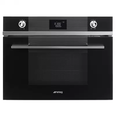 Micro-ondes combin� Lin�a 50l 1000W Noir - SMEG R�f. SF4102MCN
