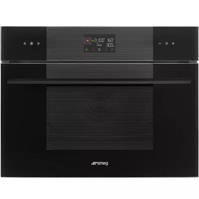 Micro-ondes combin� Lin�a Noir intense - SMEG R�f. SO4102M1B3
