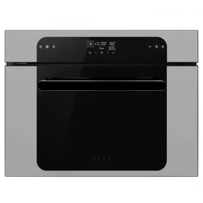 Micro-ondes combin� MUSA 45cm Vapor Clean Gris m�tal brillant - SMEG Elite R�f. SO4202M1S