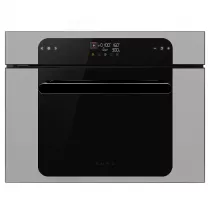 Micro-ondes combin&eacute; MUSA 45cm Vapor Clean Gris m&eacute;tal brillant - SMEG Elite R&eacute;f. SO4202M1S