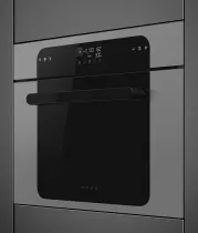 Micro-ondes combin&eacute; MUSA 45cm Vapor Clean Gris m&eacute;tal brillant - SMEG Elite R&eacute;f. SO4202M1S