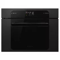 Micro-ondes combin&eacute; MUSA 45cm Vapor Clean Noir - COMBIN&Eacute; MICRO-ONDESNoir Brillant- SMEG Elite R&eacute;f. SO4202M1B