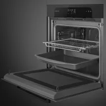 Micro-ondes combin&eacute; MUSA 60cm Noir Brillant- SMEG Elite R&eacute;f. SO6202M2B