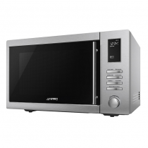 Micro-ondes combiné pose libre 34l 1100W Inox anti-trace - SMEG Réf. MOE34CXI2