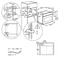 Micro-ondes Gril 42l 1000 W Inox - Electrolux Réf. KVMDE46X