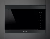 Micro-ondes gril encastrable Classica Noir mat - SMEG Elite R&eacute;f. FMI325N