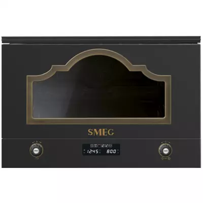 Micro-ondes gril encastrable Cortina 22l 850W Anthracite - SMEG Elite R�f. MP722AO