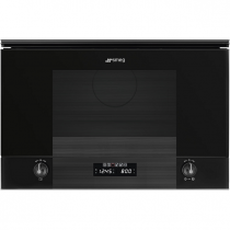 Micro-ondes gril encastrable Linéa 22l 850W Noir intense - SMEG Elite Réf. MP122B3