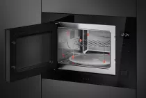 Micro-ondes gril encastrable MUSA Noir - SMEG Elite R&eacute;f. FMI225BI