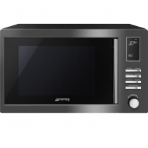 Micro-ondes gril pose libre 25l 1000W Noir - SMEG Réf. MOE25B