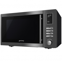 Micro-ondes gril pose libre 25l 1000W Noir - SMEG Réf. MOE25B