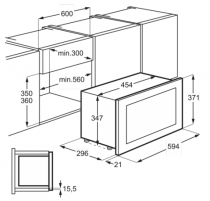 Micro-ondes Série 800 17l 800W Inox - Electrolux Réf. KMFE172TEX