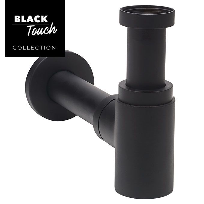 Mini siphon design Linéis Noir mat - WIRQUIN Réf. 30722857