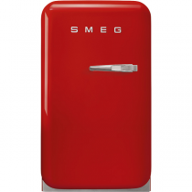 Minibar Années 50 34l A+++ Rouge charnières à gauche - SMEG Réf. FAB5LRD3