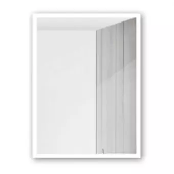 Miroir 60x80cm cadre Blanc mat - DECOTEC R�f. 1821362