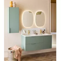 Miroir Bastille 50x70cm (horizontal ou vertical) &eacute;clairage LED 30W - JACOB DELAFON R&eacute;f. EB2230-NF