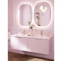 Miroir Bastille 65x90cm (horizontal ou vertical) &eacute;clairage LED 30W & anti-bu&eacute;e - JACOB DELAFON R&eacute;f. EB2231-NF