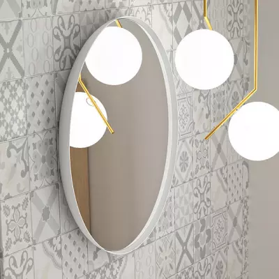 Miroir Coupole �65cm Blanc mat - CEDAM R�f. MIRCOU.RD65.BM