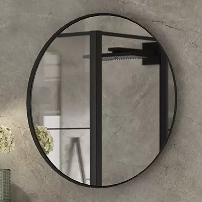 Miroir Coupole �65cm Noir mat - CEDAM R�f. MIRCOU.RD65.NM