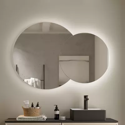 Miroir double DOPPIO led 20W 115x80cm - SALGAR R�f. 103355