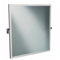Miroir inclinable 60x65cm Blanc - SANINDUSA Réf. 4806900