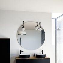 Miroir Initial Ø110cm avec antibuée (spot en option) - DECOTEC Réf. 1746421