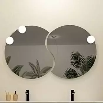 Miroir Ins�parables 120x70cm sans �clairage - DECOTEC R�f. 1746801