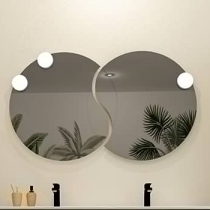 Miroir Inséparables 120x70cm sans éclairage - DECOTEC Réf. 1746801