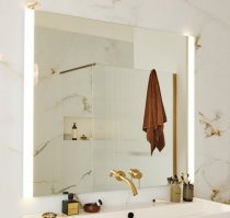 Miroir LED 100x100cm percé 2 trous pour mitigeur - JACOB DELAFON Réf. EB1674-NF