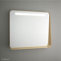 Miroir led 10W APOLO 80x70cm Doré mat - SALGAR Réf. 87856